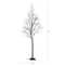 8ft. Pre-Lit Halloween Deluxe Black Twig Artificial Tree with 216 Orange & Purple LED Lights